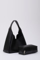 Siyah Shk19 Çıtçıt Kapatmalı Suni Deri Fermuarlı Makyaj Çantalı El Ve Omuz Çantası E:33 U:15 G:10 Cm Siyah Shk19 Çıtçıt Kapatmalı Suni Deri Fermuarlı Makyaj Çantalı El Ve Omuz Çantası E:33 U:15 G:10 Cm