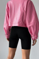 Kadın Pembe Oversize Deri Ceket Kadın Pembe Oversize Deri Ceket