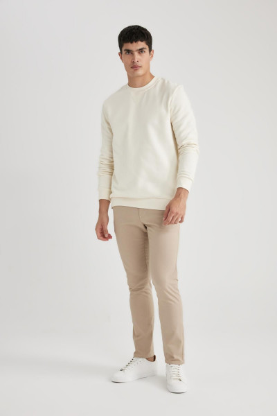 Regular Fit Bisiklet Yaka Pamuklu Basic Sweatshirt T3777az24sp Regular Fit Bisiklet Yaka Pamuklu Basic Sweatshirt T3777az24sp