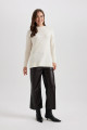 Regular Fit Bisiklet Yaka Basic Düz Triko Kazak Tunik B3548ax23wn Regular Fit Bisiklet Yaka Basic Düz Triko Kazak Tunik B3548ax23wn
