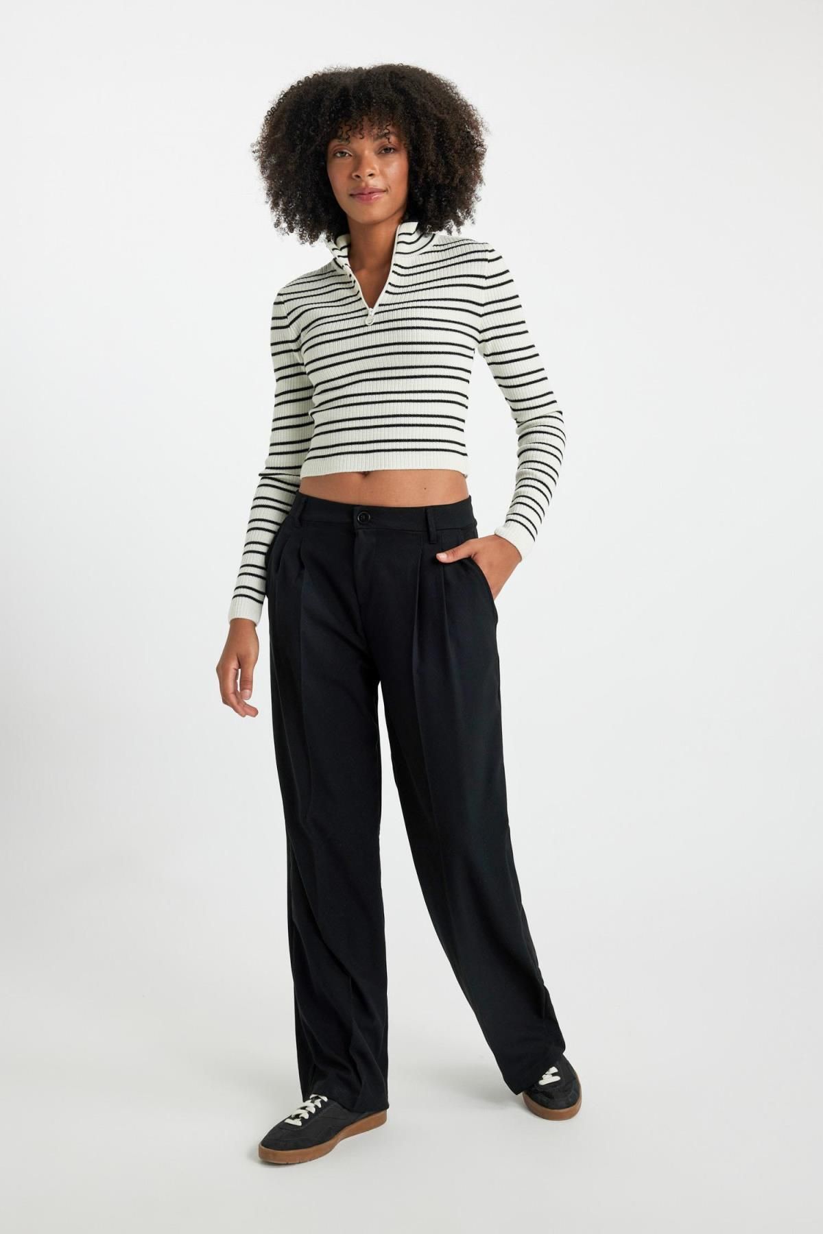 Pensli Pantolon Wide Leg Standart Boy Basic Düz Yüksek Bel Geniş Bol Paça B0894ax23au Pensli Pantolon Wide Leg Standart Boy Basic Düz Yüksek Bel Geniş Bol Paça B0894ax23au