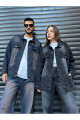 Retro Vintage Denim Yıkamalı Siyah Tint Jacket Retro Vintage Denim Yıkamalı Siyah Tint Jacket
