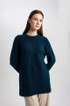 Regular Fit Bisiklet Yaka Basic Düz Triko Kazak Tunik B2709ax23wn Regular Fit Bisiklet Yaka Basic Düz Triko Kazak Tunik B2709ax23wn