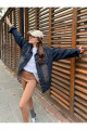 Retro Vintage Denim Yıkamalı Mavi Tint Jacket Retro Vintage Denim Yıkamalı Mavi Tint Jacket
