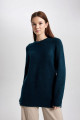 Regular Fit Bisiklet Yaka Basic Düz Triko Kazak Tunik B2709ax23wn Regular Fit Bisiklet Yaka Basic Düz Triko Kazak Tunik B2709ax23wn