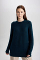 Regular Fit Bisiklet Yaka Basic Düz Triko Kazak Tunik B2709ax23wn Regular Fit Bisiklet Yaka Basic Düz Triko Kazak Tunik B2709ax23wn