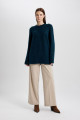 Regular Fit Bisiklet Yaka Basic Düz Triko Kazak Tunik B2709ax23wn Regular Fit Bisiklet Yaka Basic Düz Triko Kazak Tunik B2709ax23wn