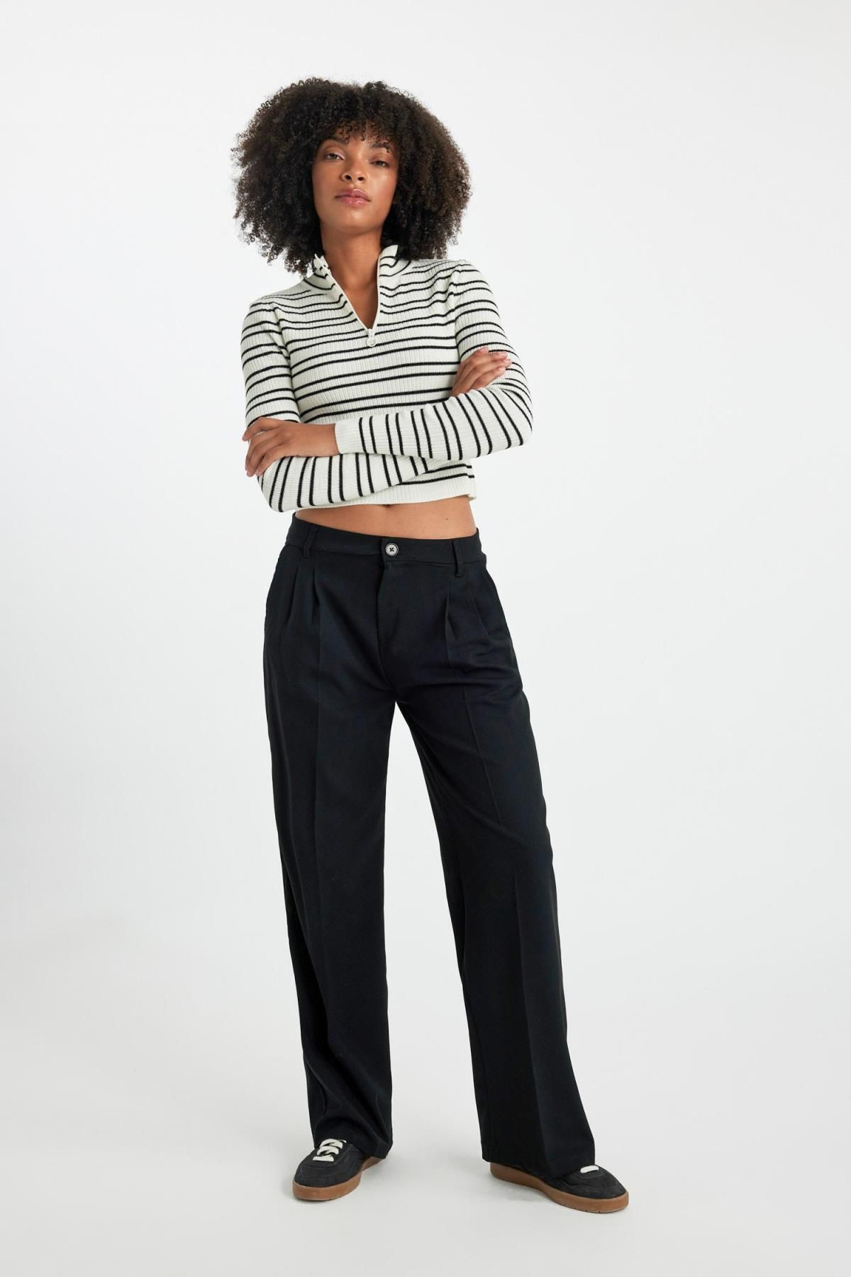 Pensli Pantolon Wide Leg Standart Boy Basic Düz Yüksek Bel Geniş Bol Paça B0894ax23au Pensli Pantolon Wide Leg Standart Boy Basic Düz Yüksek Bel Geniş Bol Paça B0894ax23au