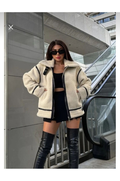 SUNİ KÜRKLÜ ÜNLÜ MARKANIN MODELİNDE BIKER PELUŞ MONT SUNİ KÜRKLÜ ÜNLÜ MARKANIN MODELİNDE BIKER PELUŞ MONT