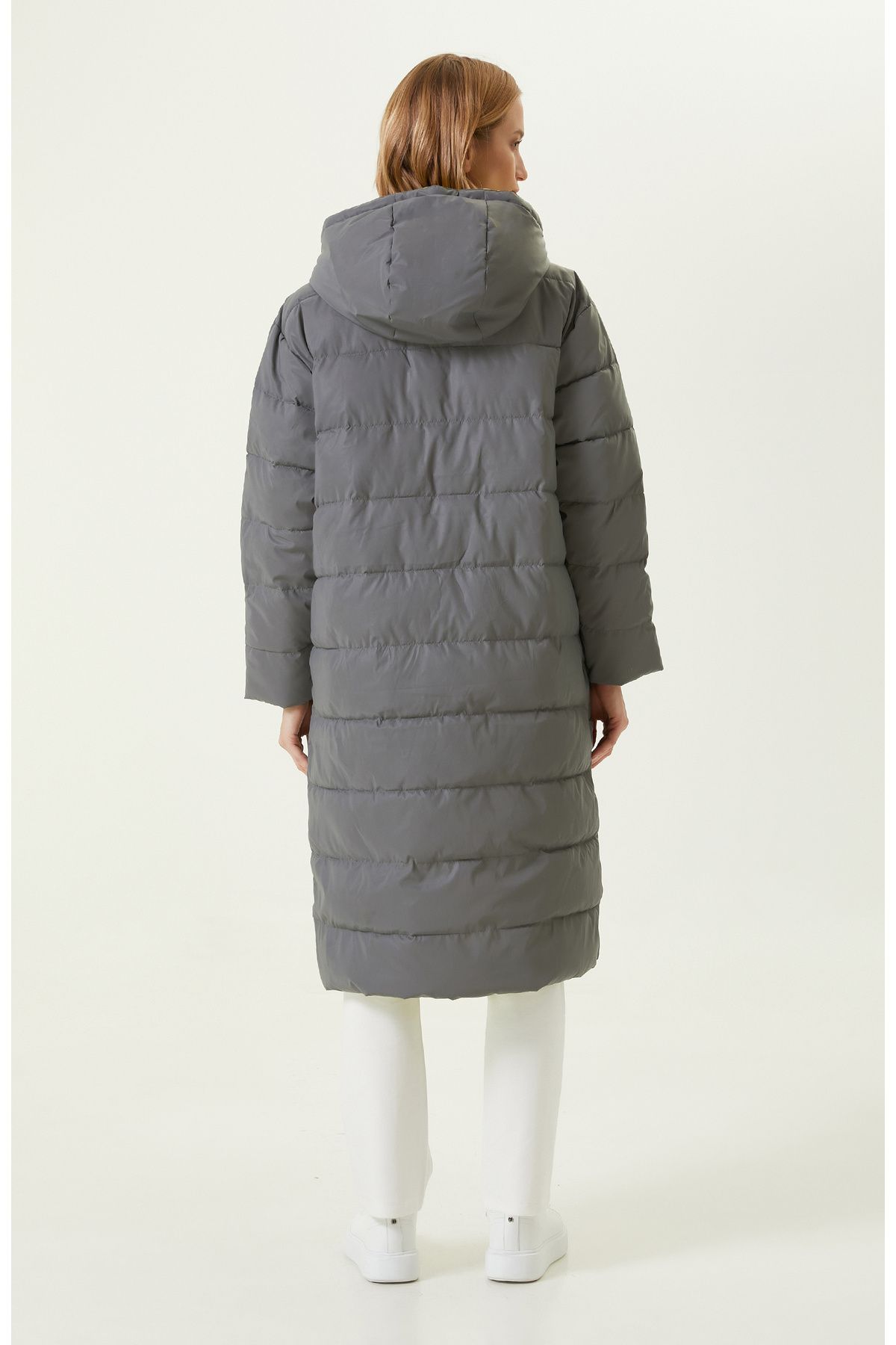 N-Tech Çift Renkli Puffer Kaban N-Tech Çift Renkli Puffer Kaban