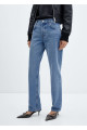 Orta bel düz kesim jean Orta bel düz kesim jean
