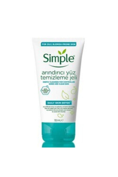 (MİNİ PAMUK  ) Simple Detox Arındırıcı Yüz Temizleme Jeli 150 Ml ( 1 ADET ) (MİNİ PAMUK  ) Simple Detox Arındırıcı Yüz Temizleme Jeli 150 Ml ( 1 ADET )