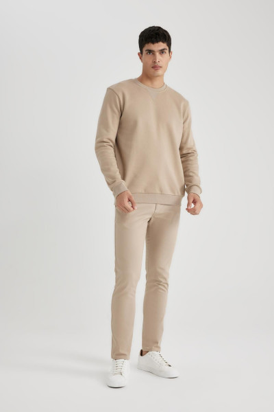 Regular Fit Bisiklet Yaka Pamuklu Basic Sweatshirt T3777az24sp Regular Fit Bisiklet Yaka Pamuklu Basic Sweatshirt T3777az24sp
