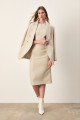 Kolsuz Uzun Tüvit Elbise - BEJ Kolsuz Uzun Tüvit Elbise - BEJ