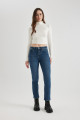 Slim Fit Dar Kesim Yüksek Bel Bilek Boy Jean Pantolon B8204ax23cw