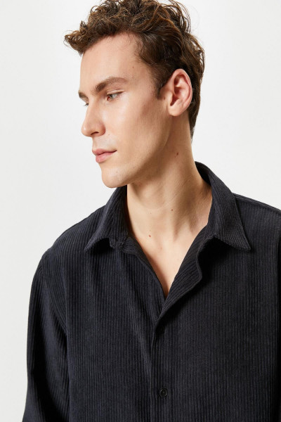 Siyah Erkek Gömlek 4WAM60225HW Siyah Erkek Gömlek 4WAM60225HW