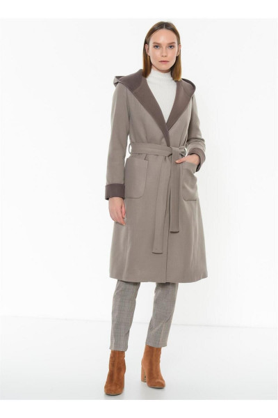 Z6422 DEWBERRY PALTO-DÜZ BEJ