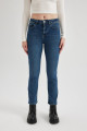 Slim Fit Dar Kesim Yüksek Bel Bilek Boy Jean Pantolon B8204ax23cw