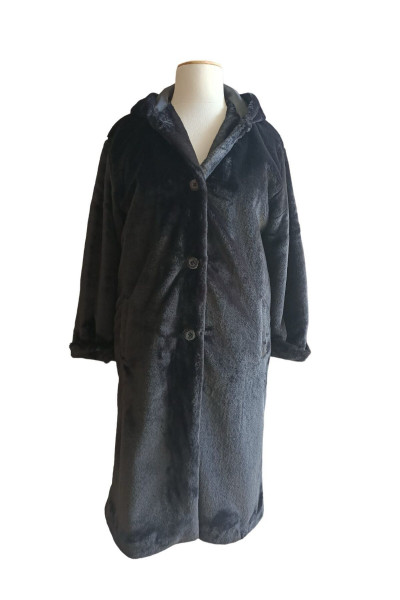 SUNİ KÜRK KAPÜŞONLU PALTO SUNİ KÜRK KAPÜŞONLU PALTO