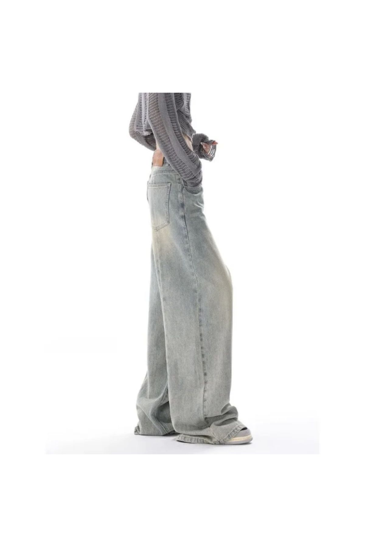 Y2K RECYCLED BAGGY POCKET JEAN PANTOLON Y2K RECYCLED BAGGY POCKET JEAN PANTOLON