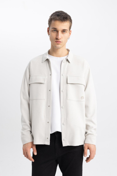 Relax Fit Penye Uzun Kollu Gömlek B4815ax24sp Relax Fit Penye Uzun Kollu Gömlek B4815ax24sp