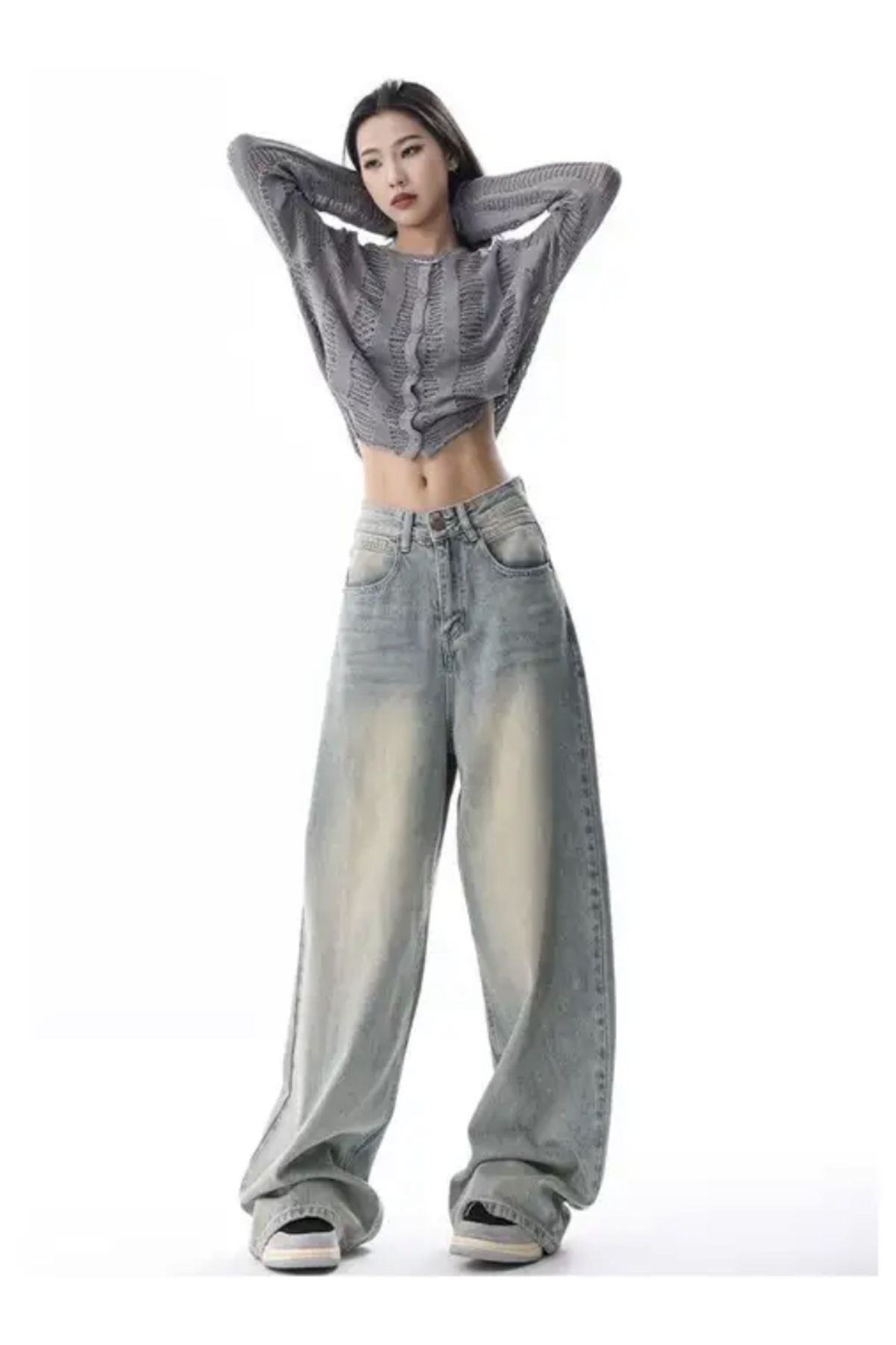 Y2K RECYCLED BAGGY POCKET JEAN PANTOLON Y2K RECYCLED BAGGY POCKET JEAN PANTOLON