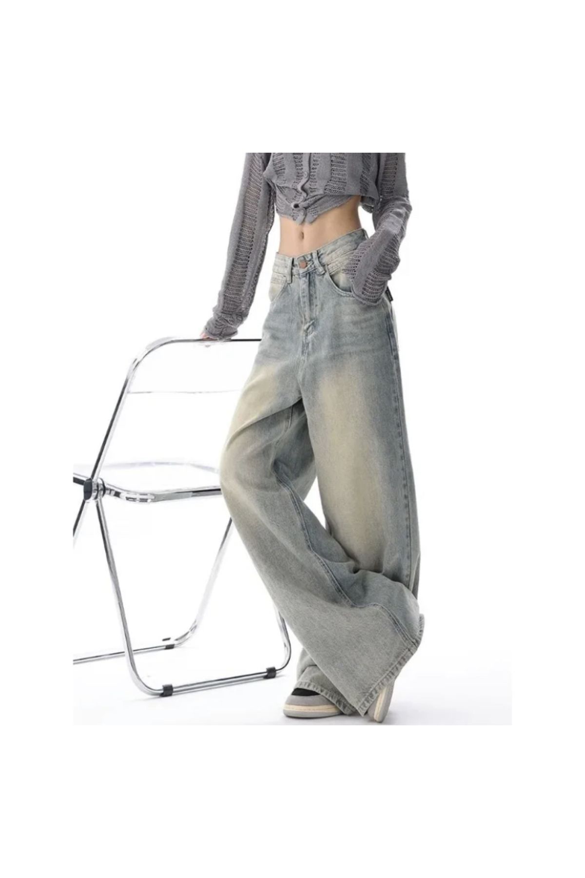 Y2K RECYCLED BAGGY POCKET JEAN PANTOLON Y2K RECYCLED BAGGY POCKET JEAN PANTOLON