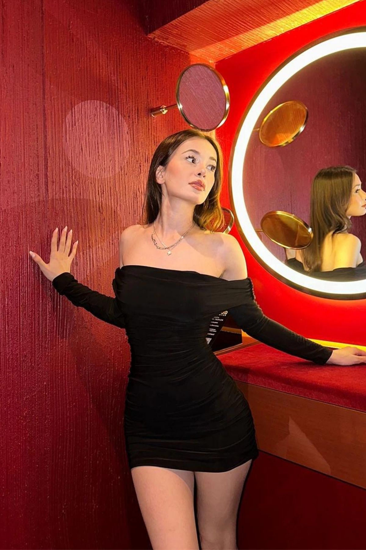 Natalie Madonna Büzgülü Elbise