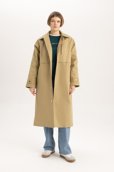 Su Itici Oversize Geniş Kesim Çıkarılabilir Kapüşonlu Beli Bağcıklı Uzun Trençkot A7500ax24sp Su Itici Oversize Geniş Kesim Çıkarılabilir Kapüşonlu Beli Bağcıklı Uzun Trençkot A7500ax24sp