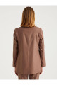 Premium Seri Kahve Zincir Cep Cutout Detaylı Blazer Premium Seri Kahve Zincir Cep Cutout Detaylı Blazer
