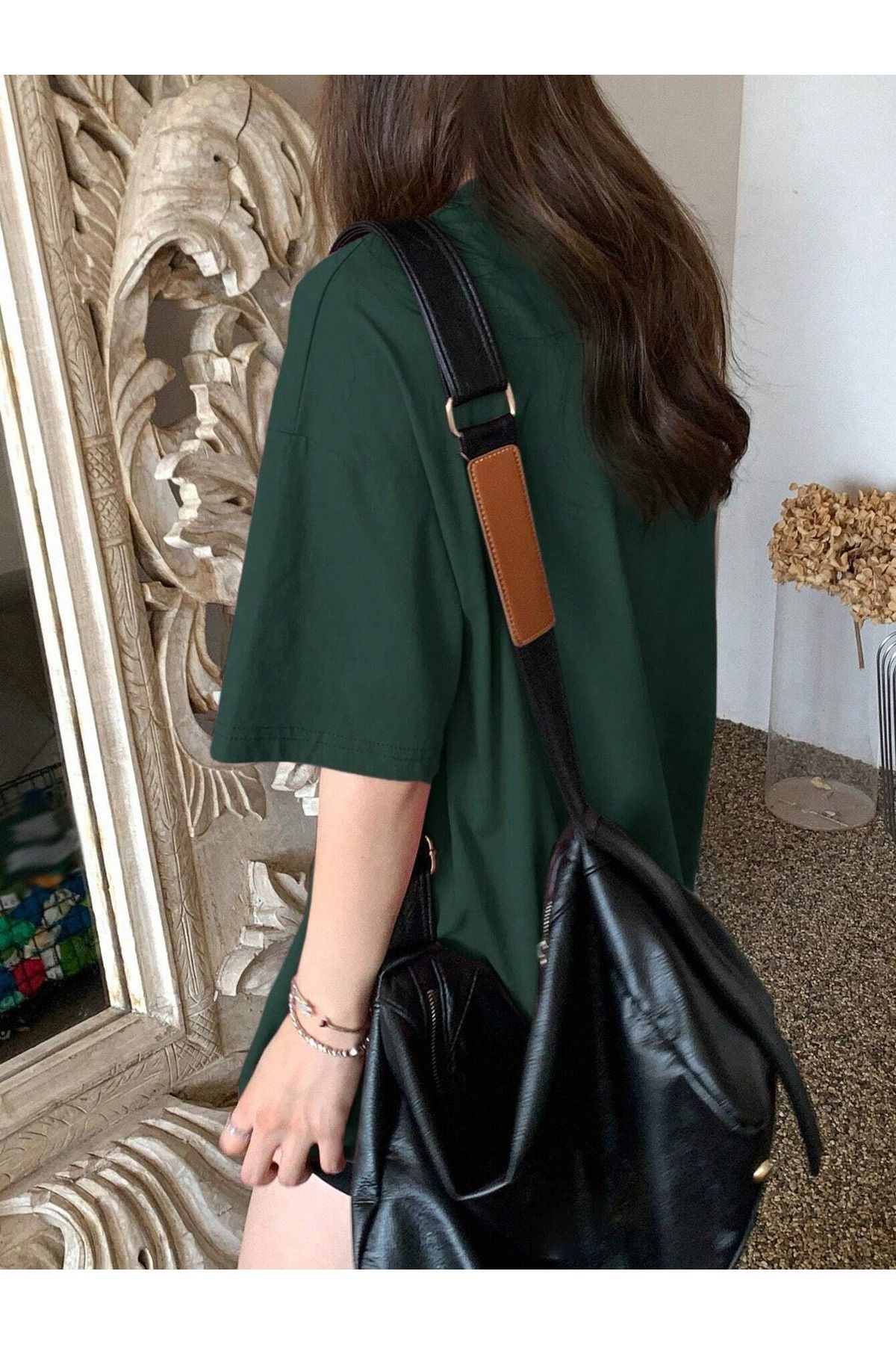Thousand Süprem T-Shirt - Nefti Yeşil Baskılı Oversize Bisiklet Yaka Kısa Kol Tişört Thousand Süprem T-Shirt - Nefti Yeşil Baskılı Oversize Bisiklet Yaka Kısa Kol Tişört
