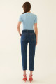 Romets Regular Fit Bilek Boy Orta Bel Lacivert Renk Kadın Denim Pantolon Romets Regular Fit Bilek Boy Orta Bel Lacivert Renk Kadın Denim Pantolon