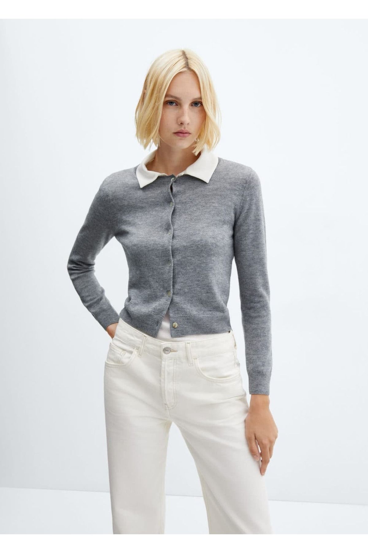 Orta bel düz kesim jean Orta bel düz kesim jean