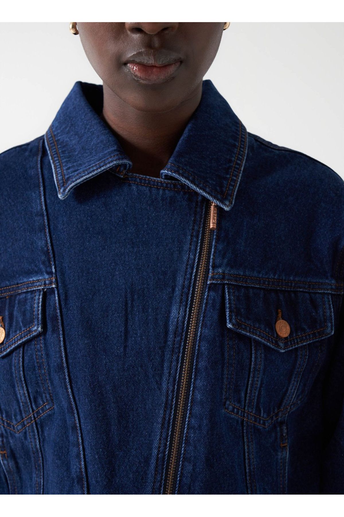Koyu Mavi Kadın Denim Ceket 21007037 Koyu Mavi Kadın Denim Ceket 21007037