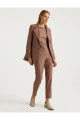 Premium Seri Kahve Zincir Cep Cutout Detaylı Blazer Premium Seri Kahve Zincir Cep Cutout Detaylı Blazer