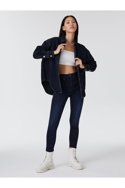 Oversize Kadın Gömlek U.kol