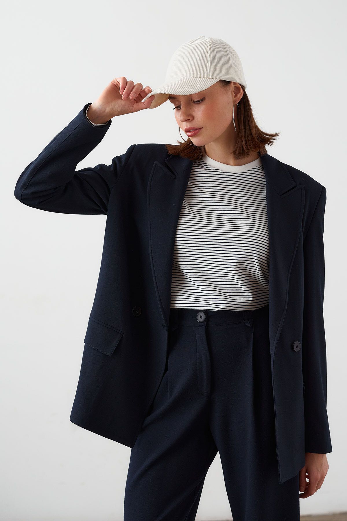 Kruvaze Oversize Ceket Kruvaze Oversize Ceket