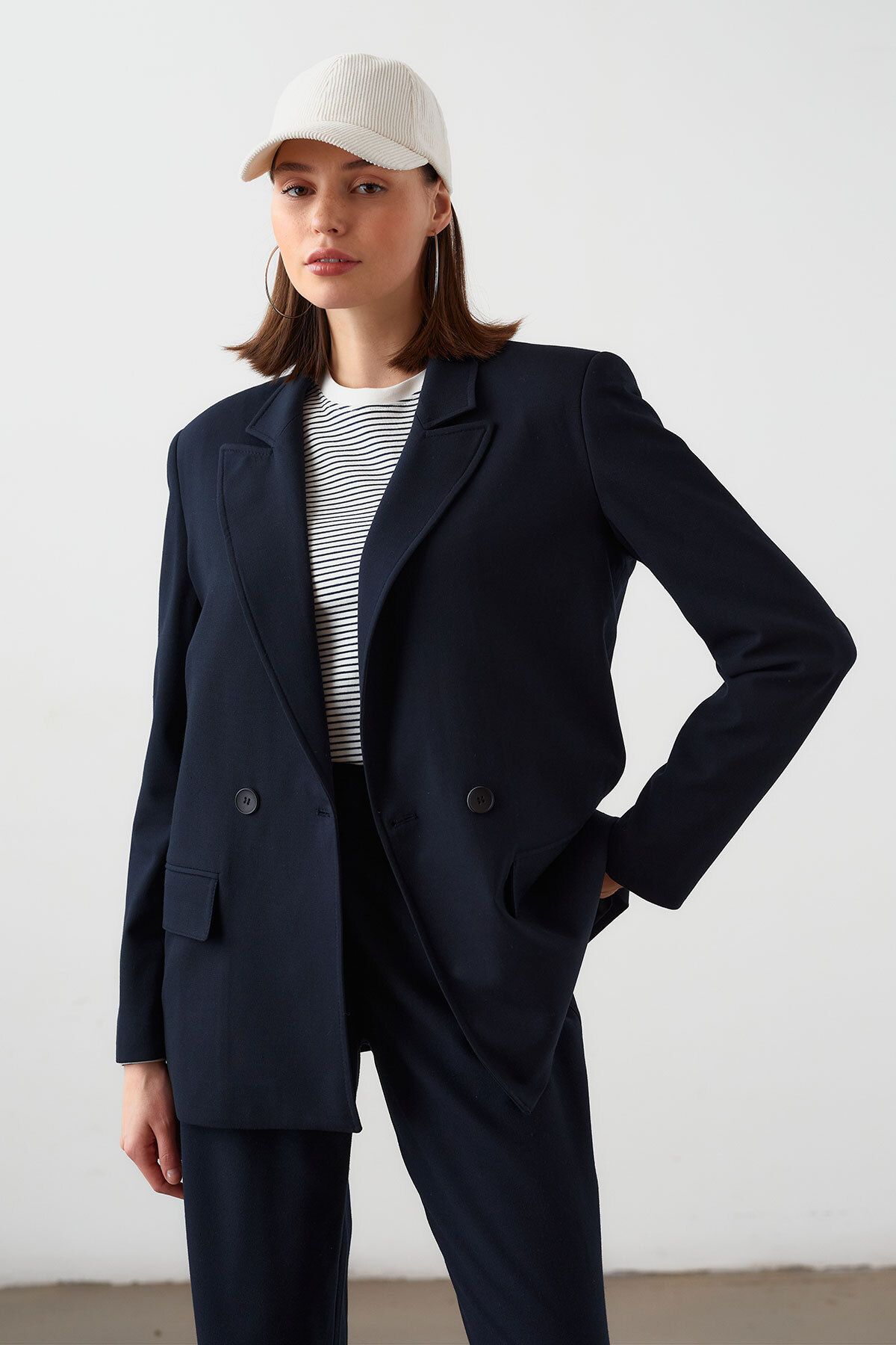 Kruvaze Oversize Ceket Kruvaze Oversize Ceket