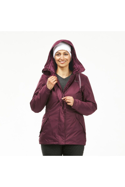 Kadın Su Geçirmez Outdoor Kar Montu - Su Geçirmez - Bordo - Sh500 -10°c