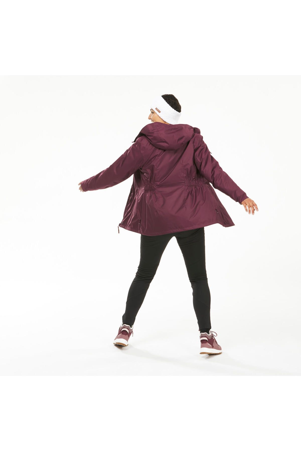 Kadın Su Geçirmez Outdoor Kar Montu - Su Geçirmez - Bordo - Sh500 -10°c