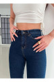 Koyu Blue Kadın Mavi Dar Paça Skinny Fit Esnek Likralı Yüksek Bel Kot Pantolon Koyu Blue Kadın Mavi Dar Paça Skinny Fit Esnek Likralı Yüksek Bel Kot Pantolon