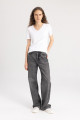 Slim Fit V Yaka Ribana Basic Kısa Kollu Tişört I1080az24sm Slim Fit V Yaka Ribana Basic Kısa Kollu Tişört I1080az24sm