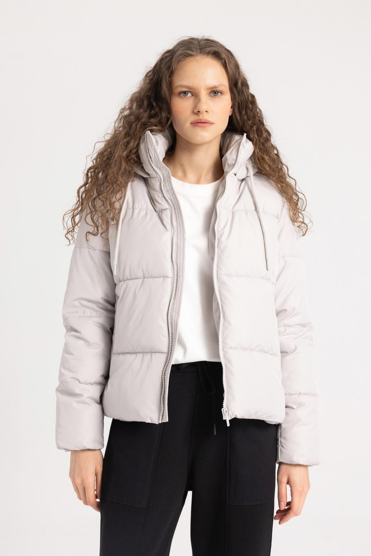 Su Geçirmez Regular Fit Kapüşonlu Şişme Mont C0488ax24sp Su Geçirmez Regular Fit Kapüşonlu Şişme Mont C0488ax24sp