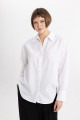 Oversize Fit Poplin Uzun Kollu Gömlek T8735az24sp Oversize Fit Poplin Uzun Kollu Gömlek T8735az24sp