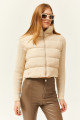 Kadın Taş Triko Kollu Crop Şişme Mont MNT-19000040