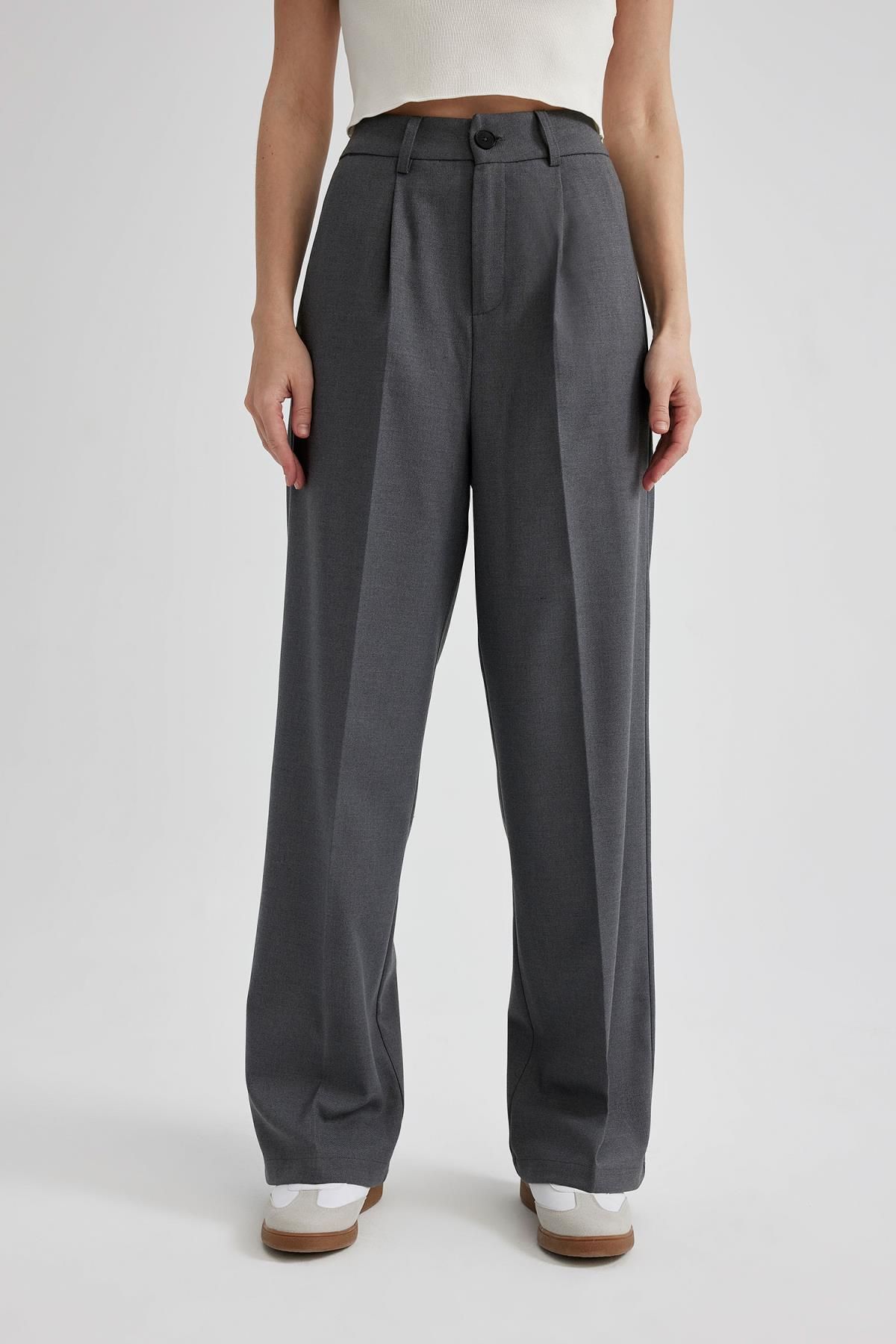 Wide Leg Geniş Bol Paça Cepli Yüksek Bel Pensli Basic Düz Uzun Boy Klasik Pantolon C2020ax24sp Wide Leg Geniş Bol Paça Cepli Yüksek Bel Pensli Basic Düz Uzun Boy Klasik Pantolon C2020ax24sp