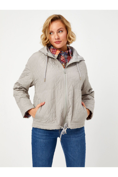 Rahat Form Kapişonlu Kordon Detaylı Kapitone Mont 68504 Rahat Form Kapişonlu Kordon Detaylı Kapitone Mont 68504