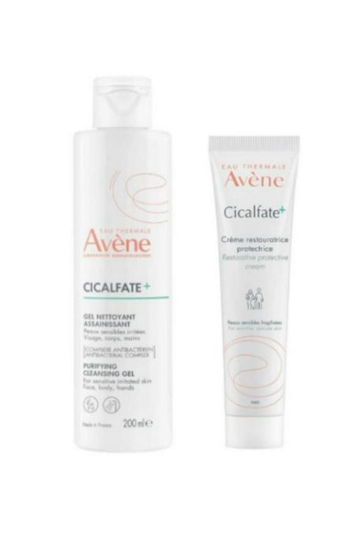 Cicalfate+ Onarıcı Bakım Kremi 40 ml + Cicalfate Arındırıcı Temizleme Jeli 200 ml Cicalfate+ Onarıcı Bakım Kremi 40 ml + Cicalfate Arındırıcı Temizleme Jeli 200 ml