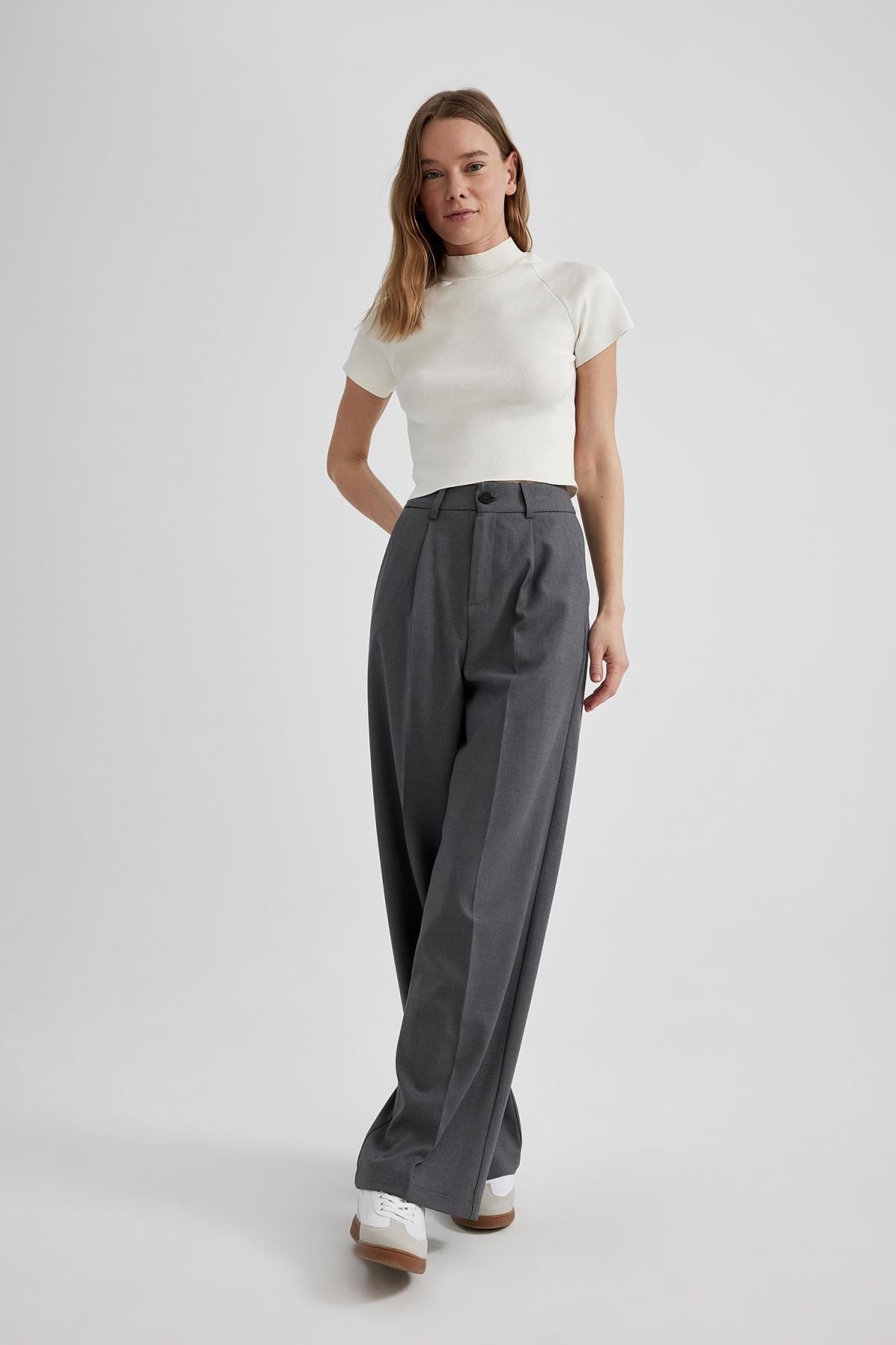Wide Leg Geniş Bol Paça Cepli Yüksek Bel Pensli Basic Düz Uzun Boy Klasik Pantolon C2020ax24sp Wide Leg Geniş Bol Paça Cepli Yüksek Bel Pensli Basic Düz Uzun Boy Klasik Pantolon C2020ax24sp