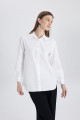 Relax Fit Poplin Uzun Kollu Gömlek Tunik B8314ax24sp Relax Fit Poplin Uzun Kollu Gömlek Tunik B8314ax24sp
